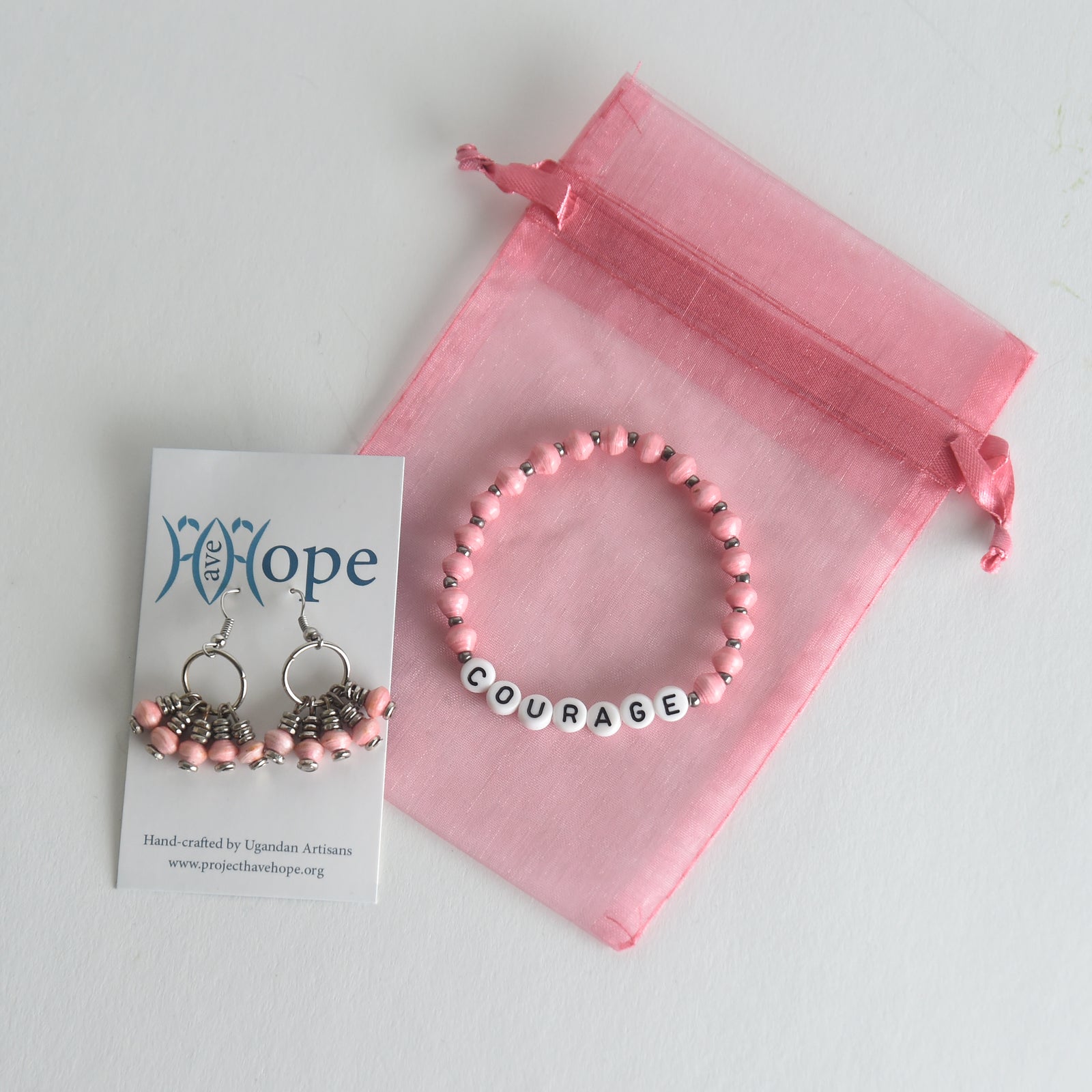 COURAGE Bracelet & Earring Combo