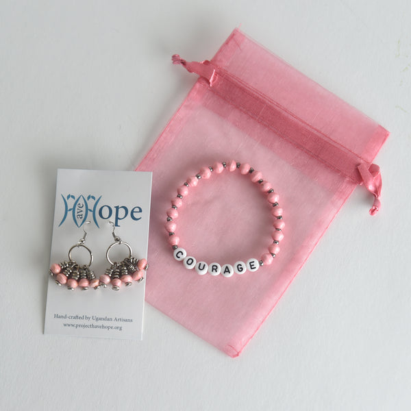 COURAGE Bracelet & Earring Combo - Project Have Hope