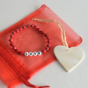 Heart Ornament & Bracelet Bundle