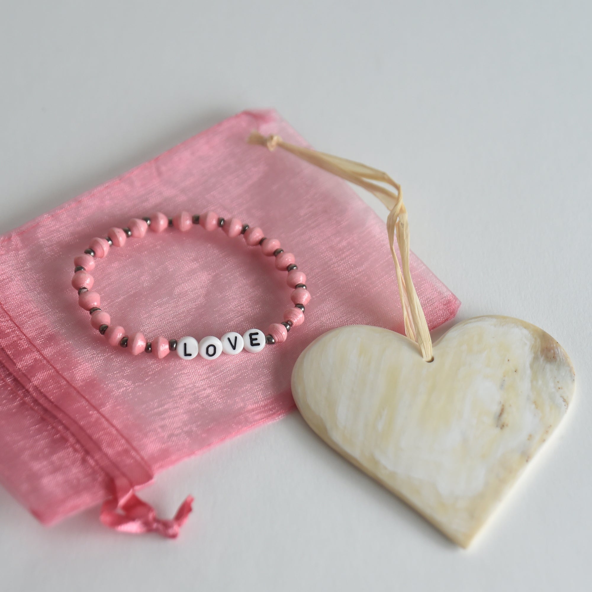 Heart Ornament & Bracelet Bundle