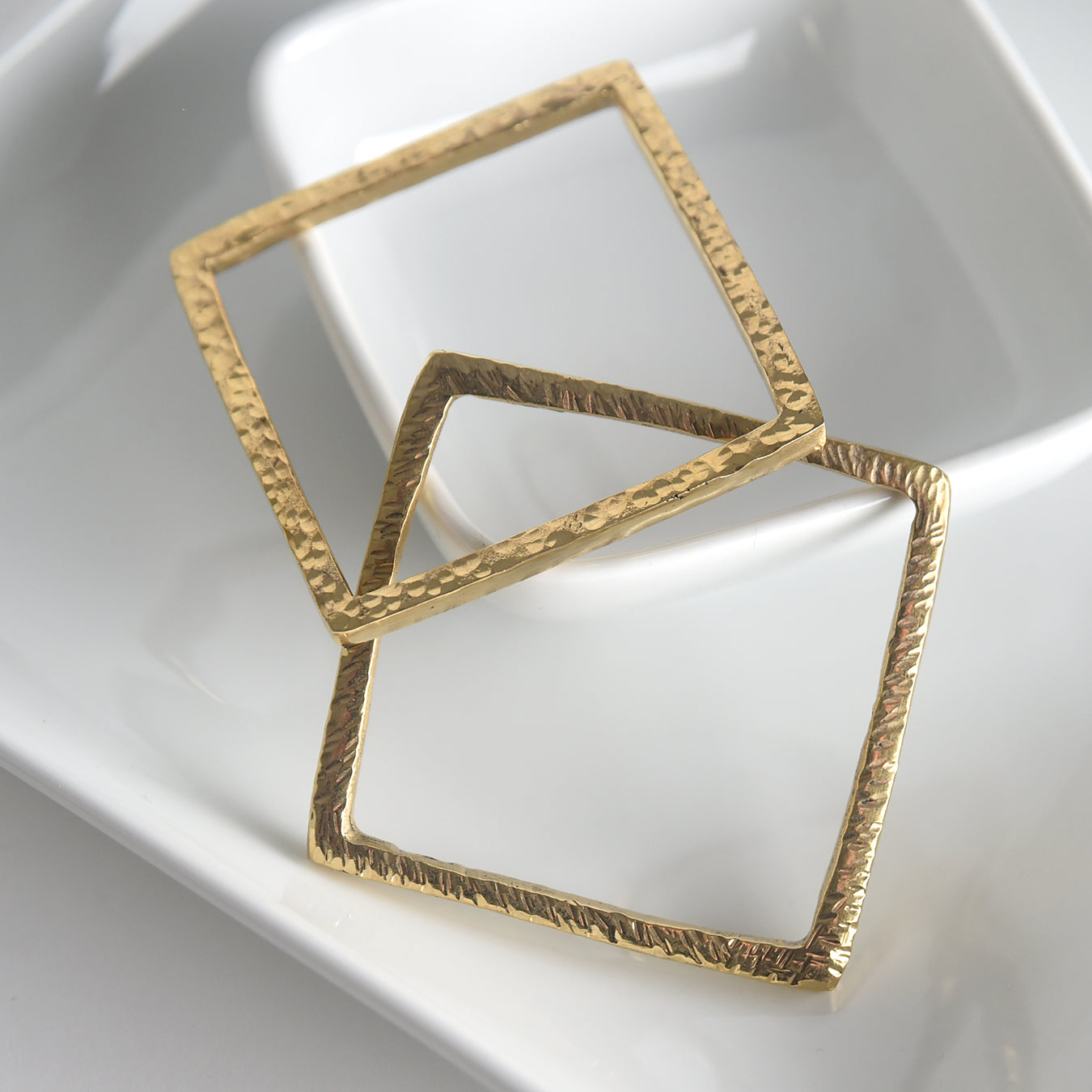 Square Brass Bracelet