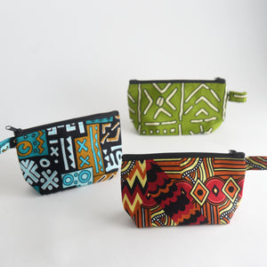 African Textile Cosmetic Bag