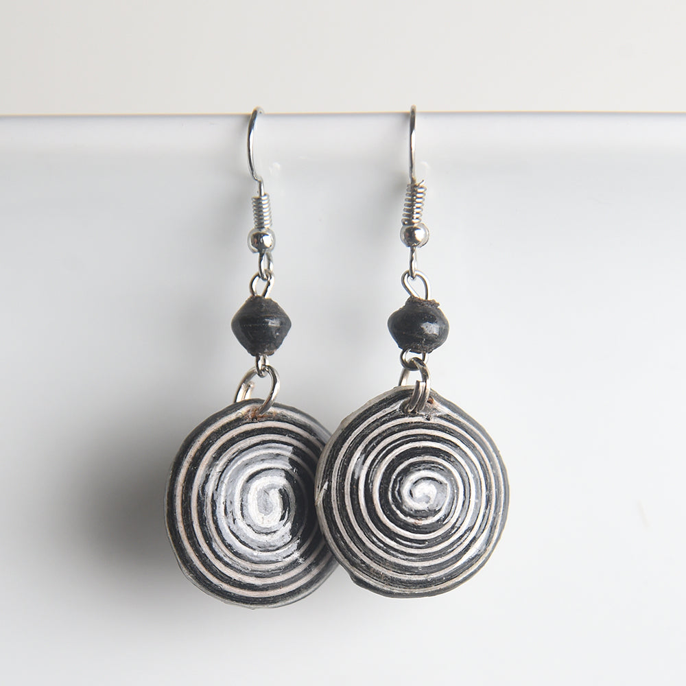 Wilobo (Earth) Spiral Earrings