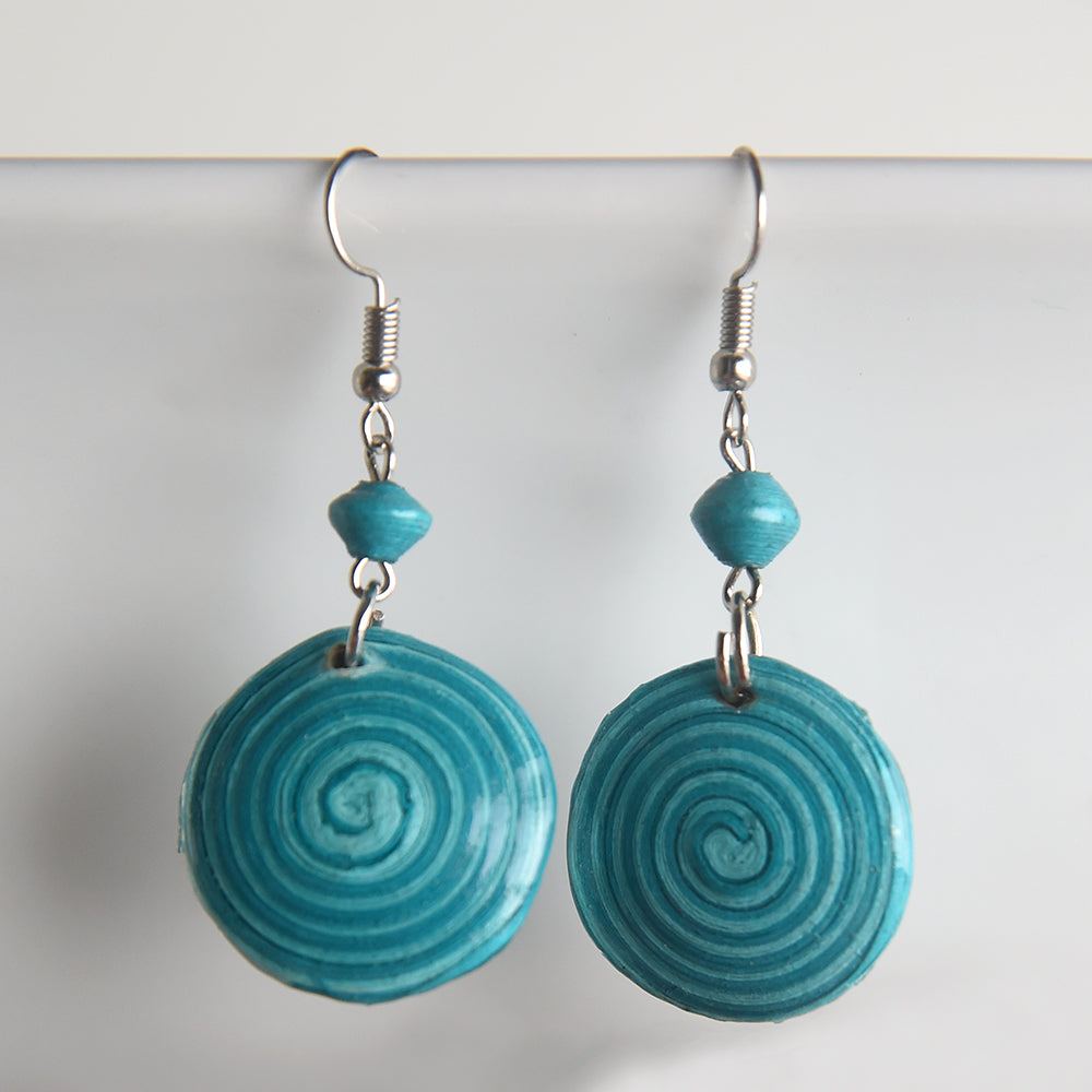 Wilobo (Earth) Spiral Earrings