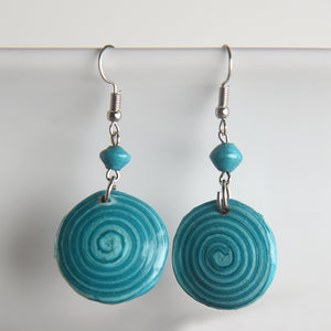 Wilobo (Earth) Spiral Earrings
