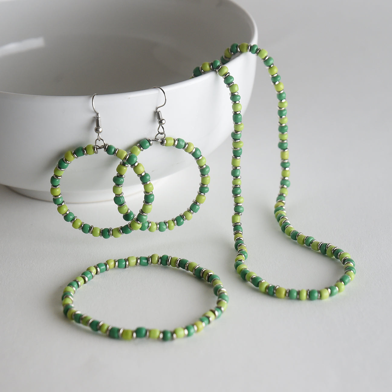 Glass Bead Jewelry Set
