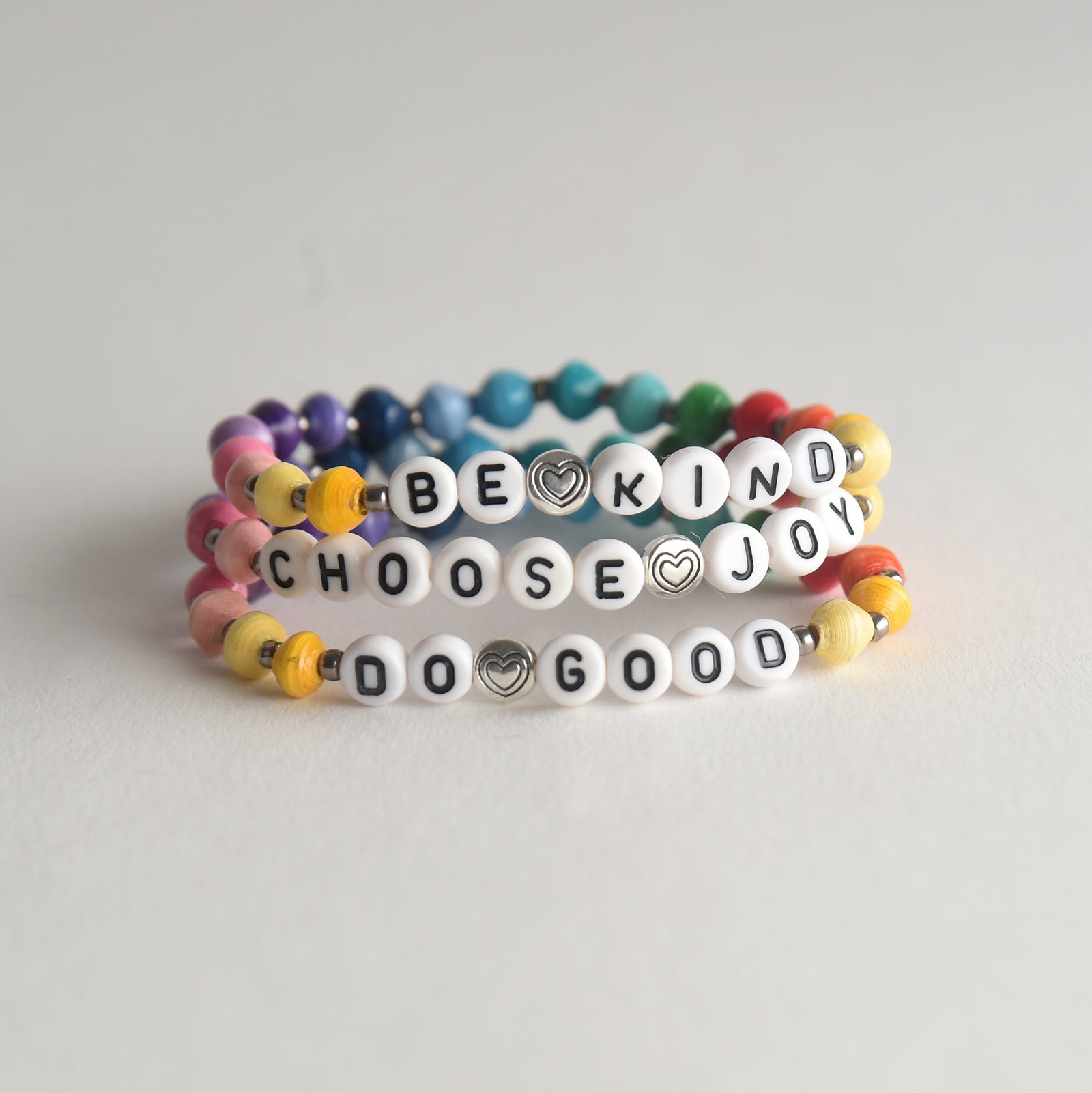 Rainbow Mantra Bracelet Collection