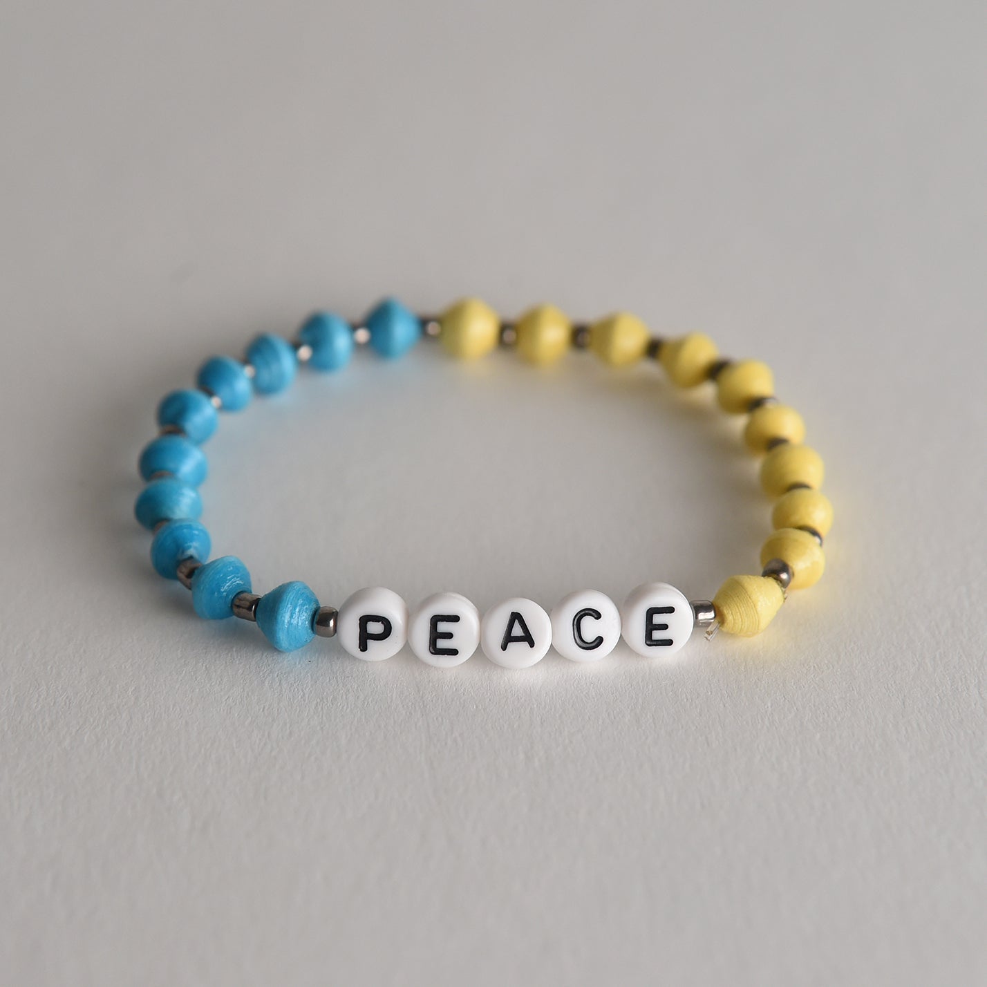 PEACE (Blue/Yellow) Bracelet
