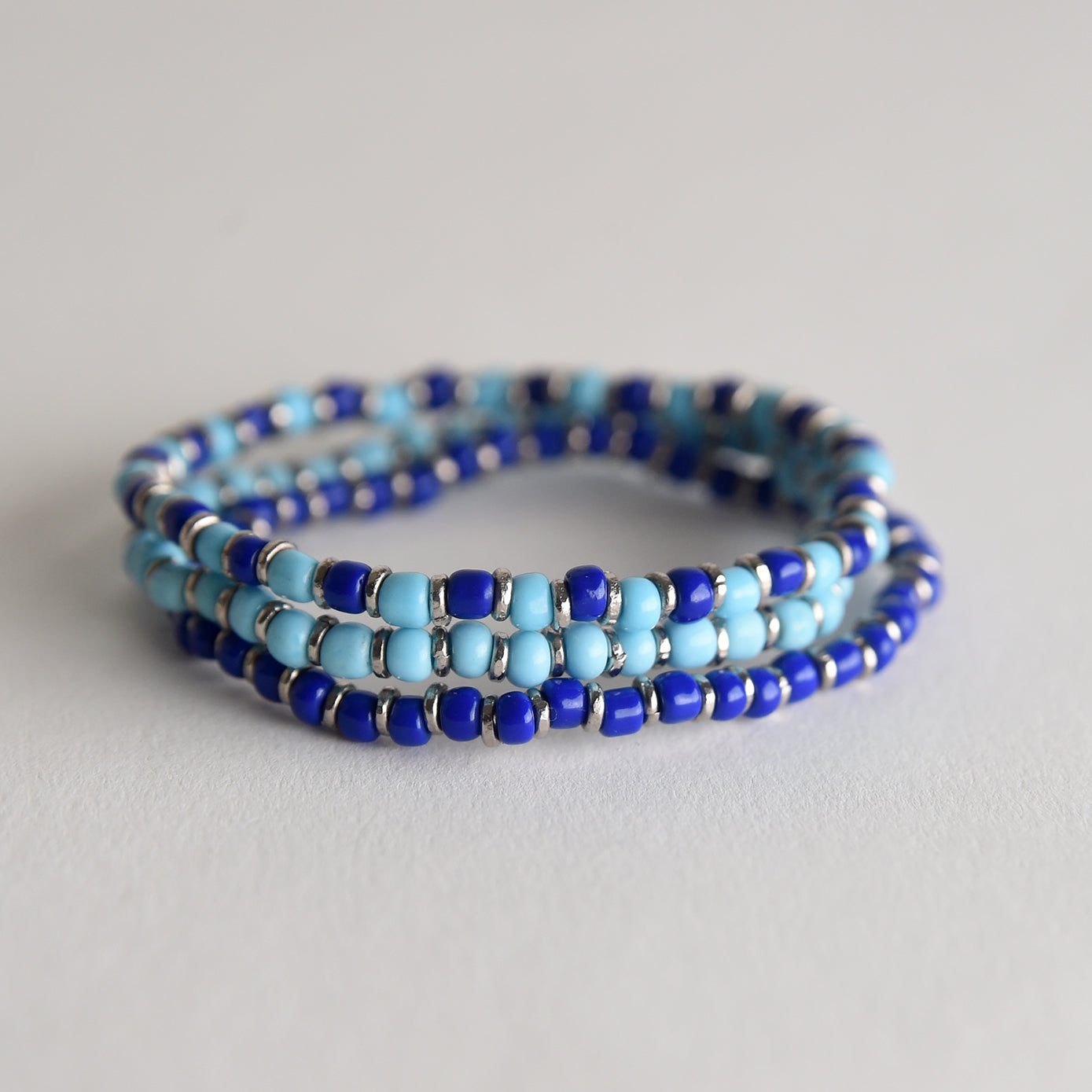 Glass Bead Bracelets (Set of 3)