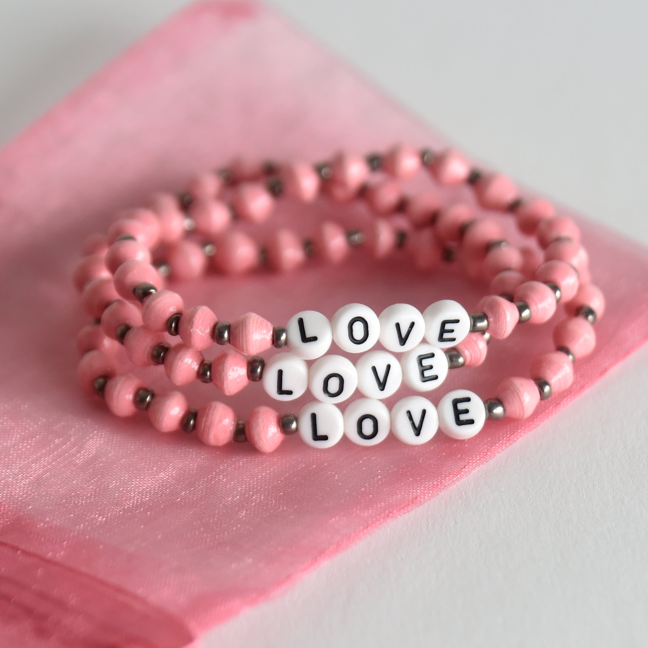 Pink LOVE Bracelet - Project Have Hope