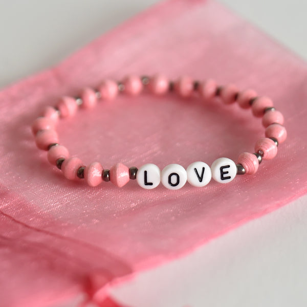 Pink LOVE Bracelet - Project Have Hope