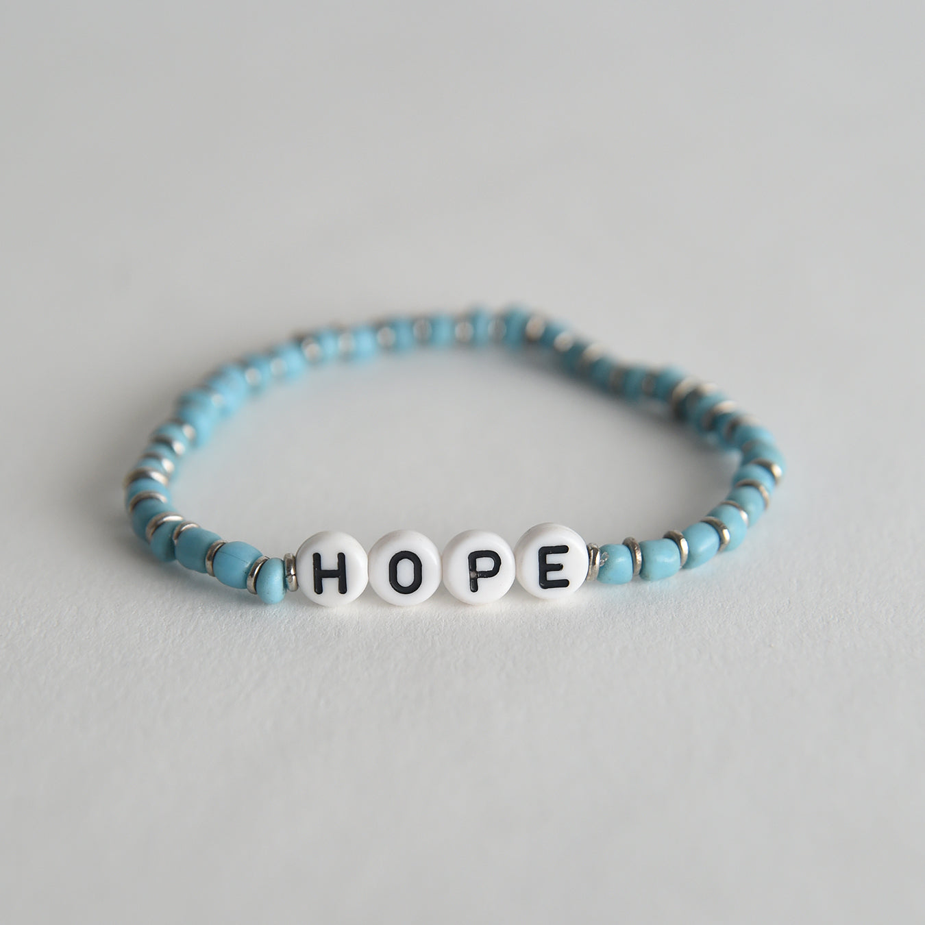 Glass Bead Mantra Bracelets