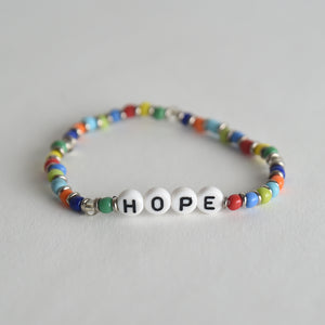 BE GOOD Rainbow Glass Bracelet