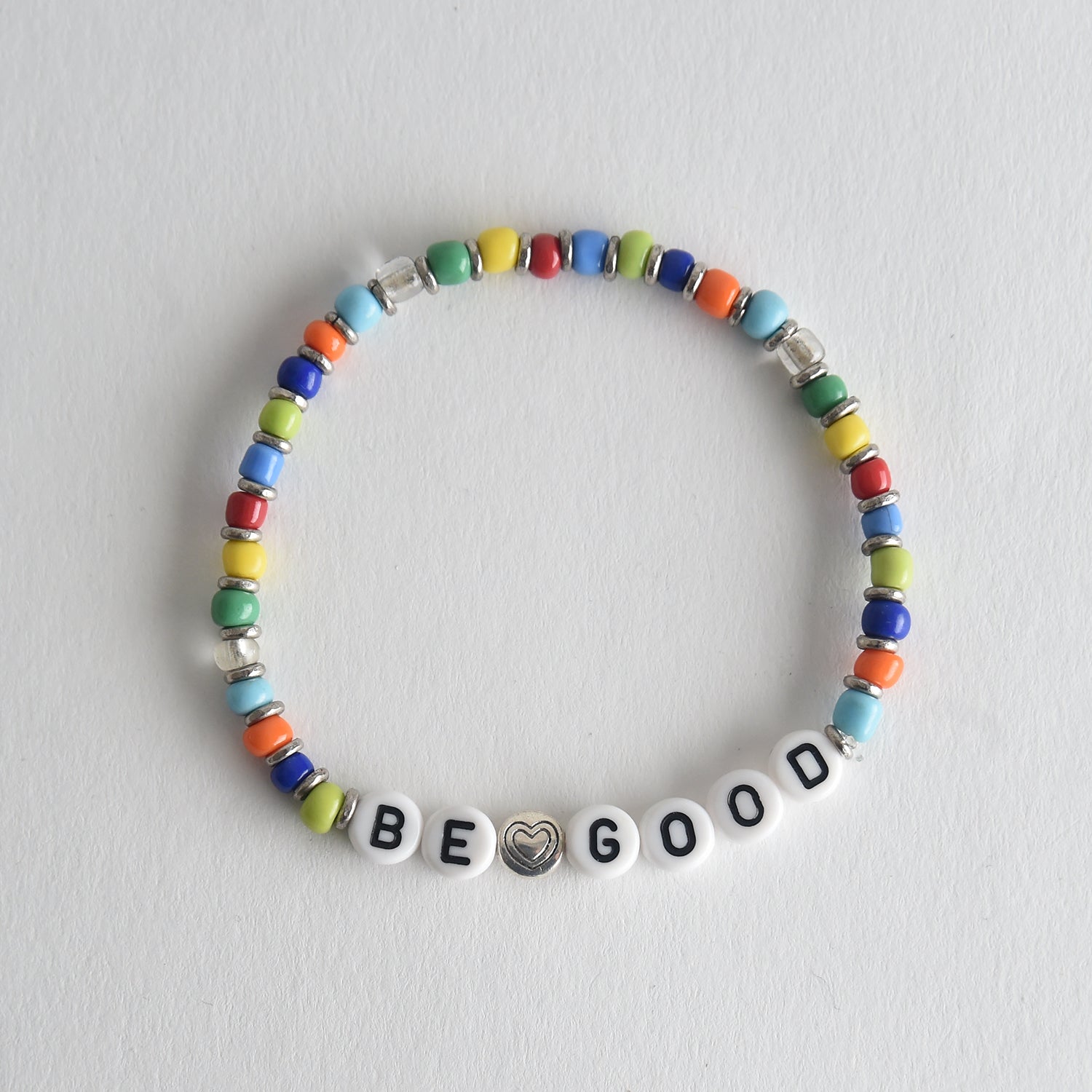 BE GOOD Rainbow Glass Bracelet