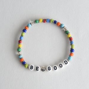 BE GOOD Rainbow Paper Bracelet