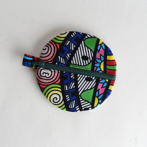 Handmade Round Fabric Coin Purse