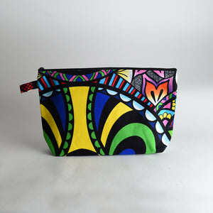 African Textile Cosmetic Bag