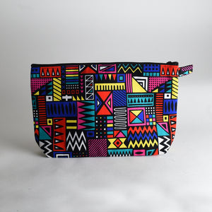 African Textile Cosmetic Bag