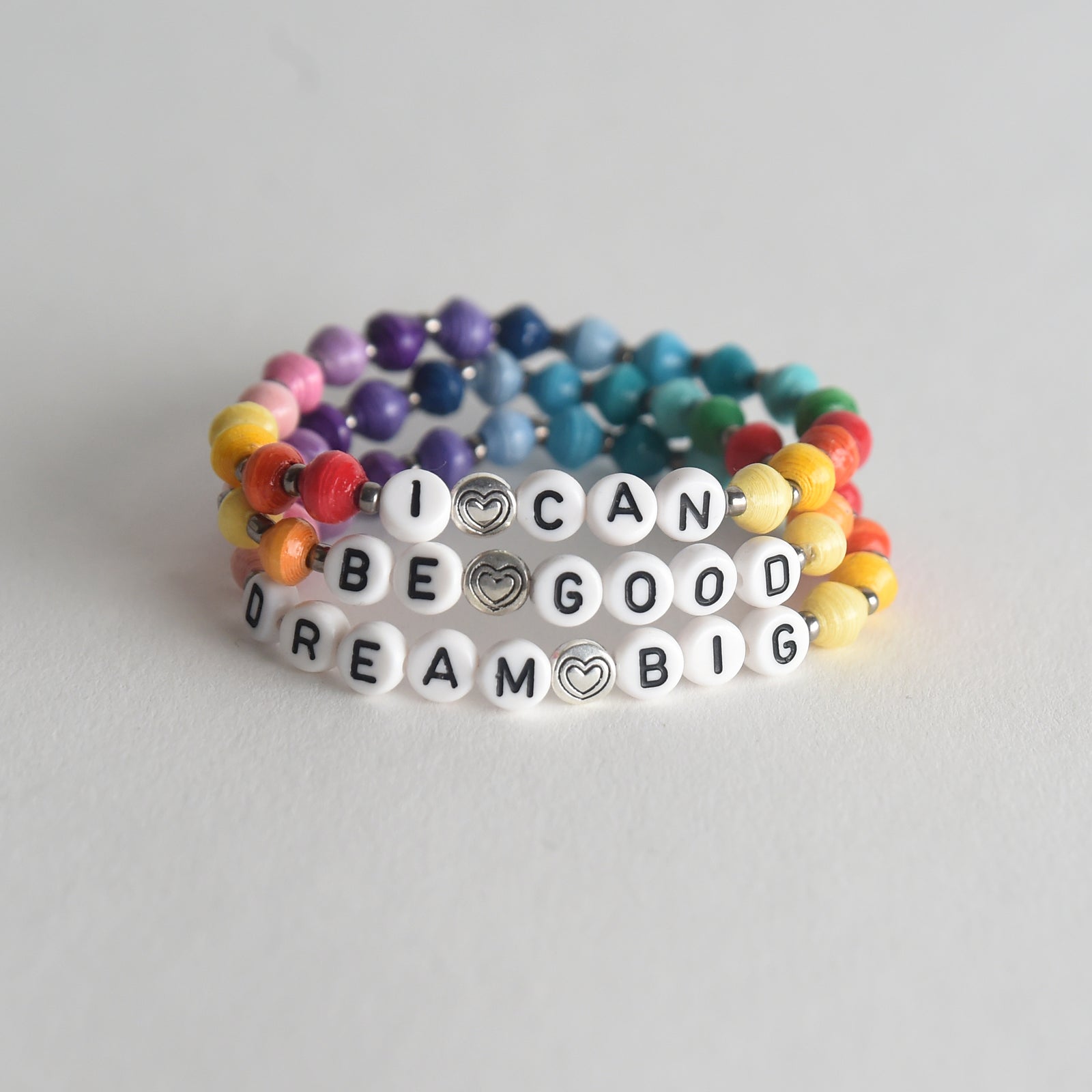 Rainbow Mantra Bracelet Collection