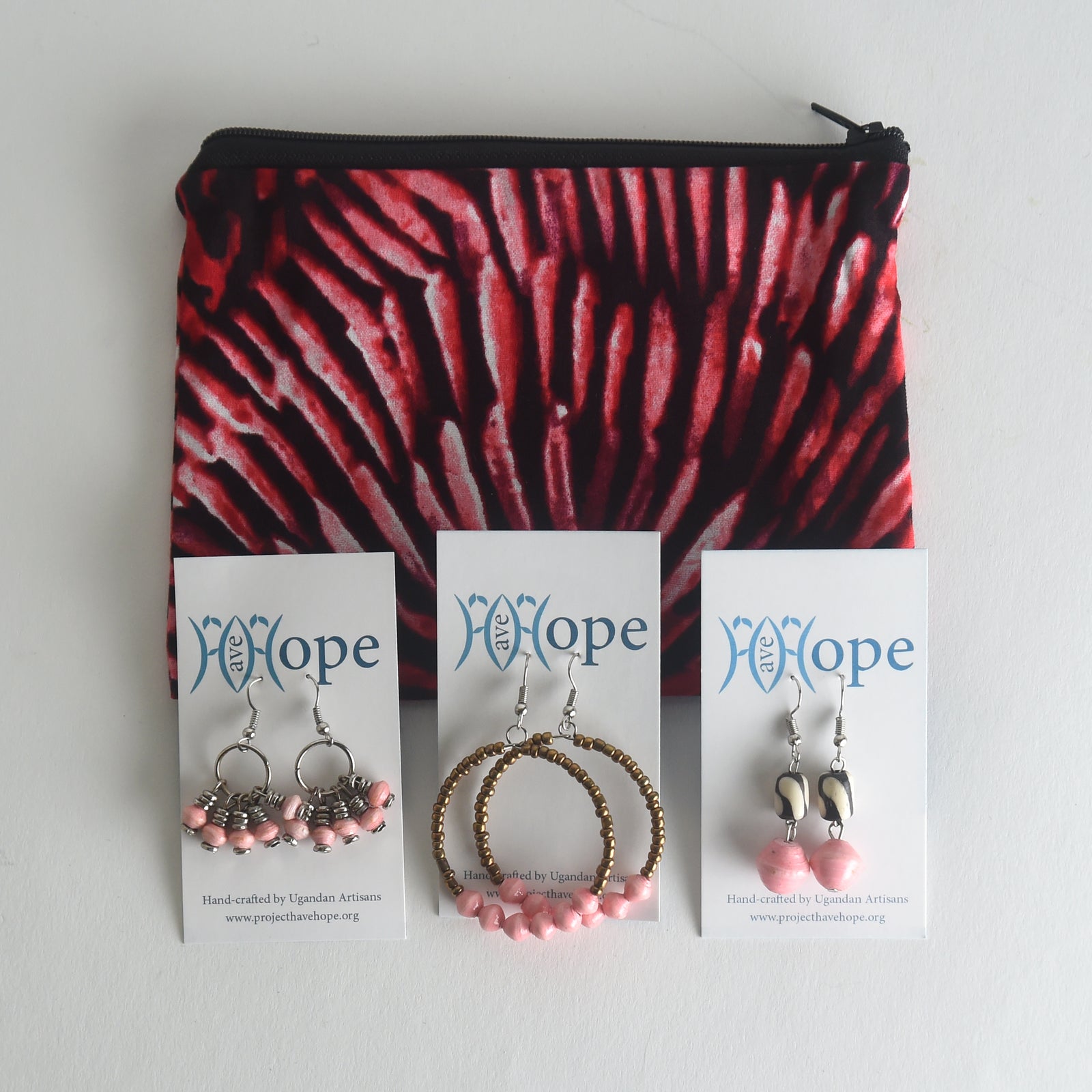 Pink Earring Trio
