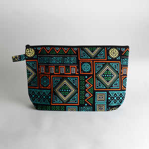 African Textile Cosmetic Bag
