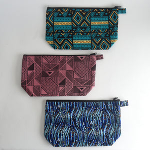 African Textile Cosmetic Bag
