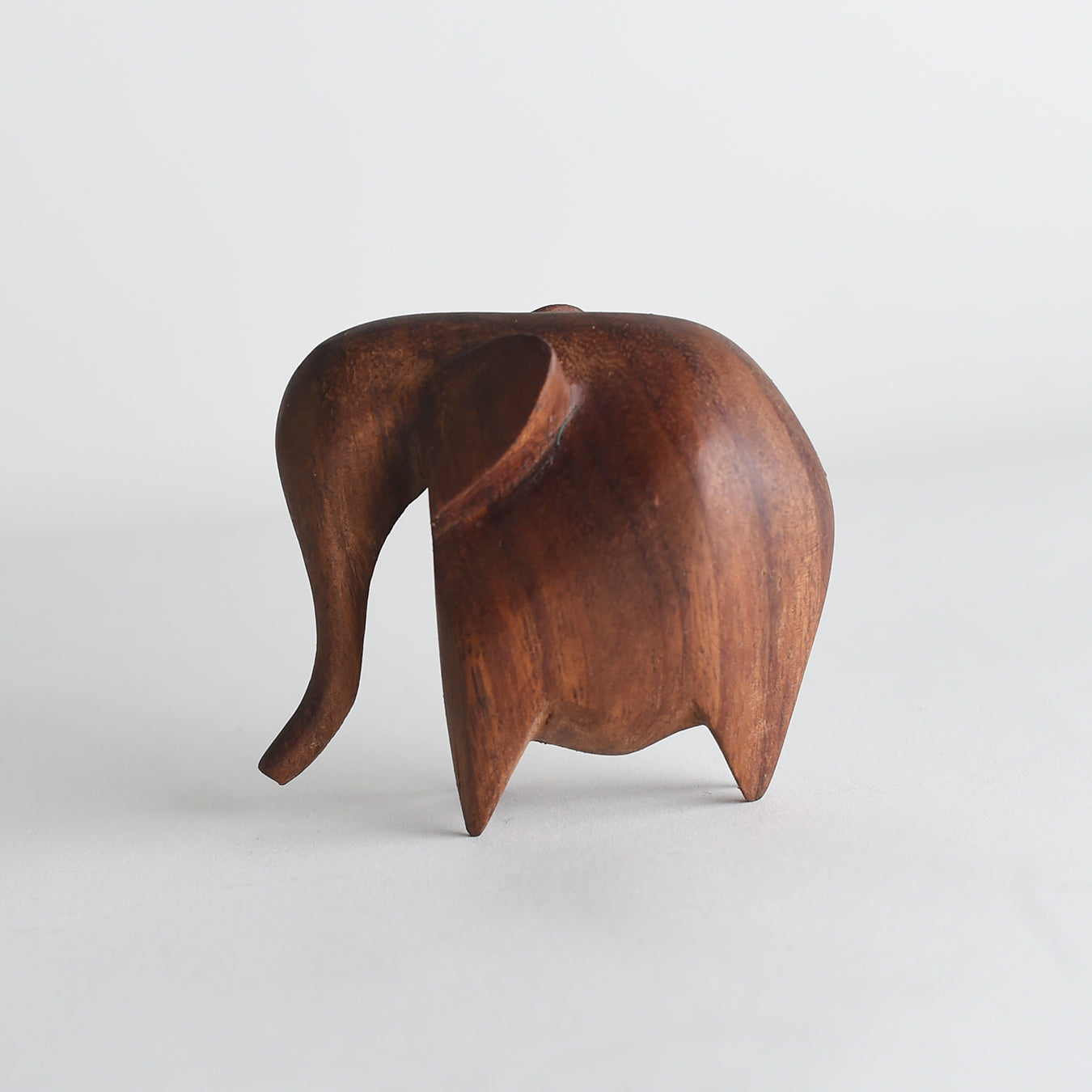 Hand-Carved Wooden Elephant