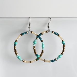 Njiwa (Dove) Hoop Earrings