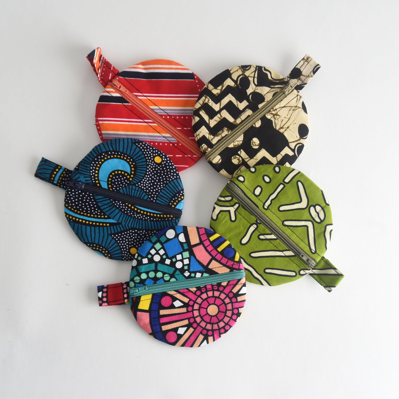 Handmade Round Fabric Coin Purse