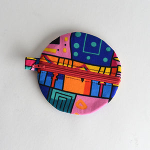 Handmade Round Fabric Coin Purse