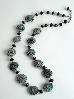 Long Spiral Necklace