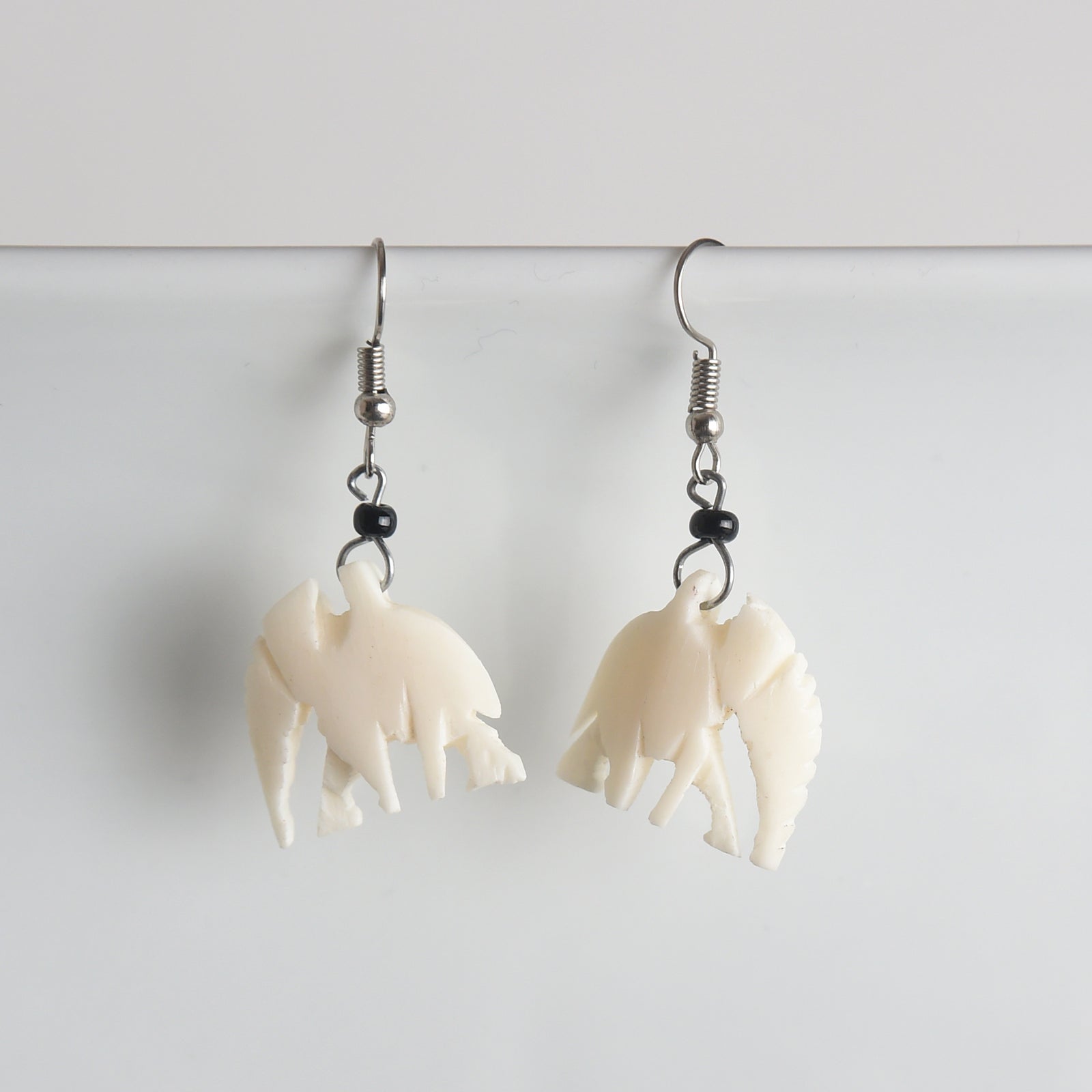 Figural Bone Earrings