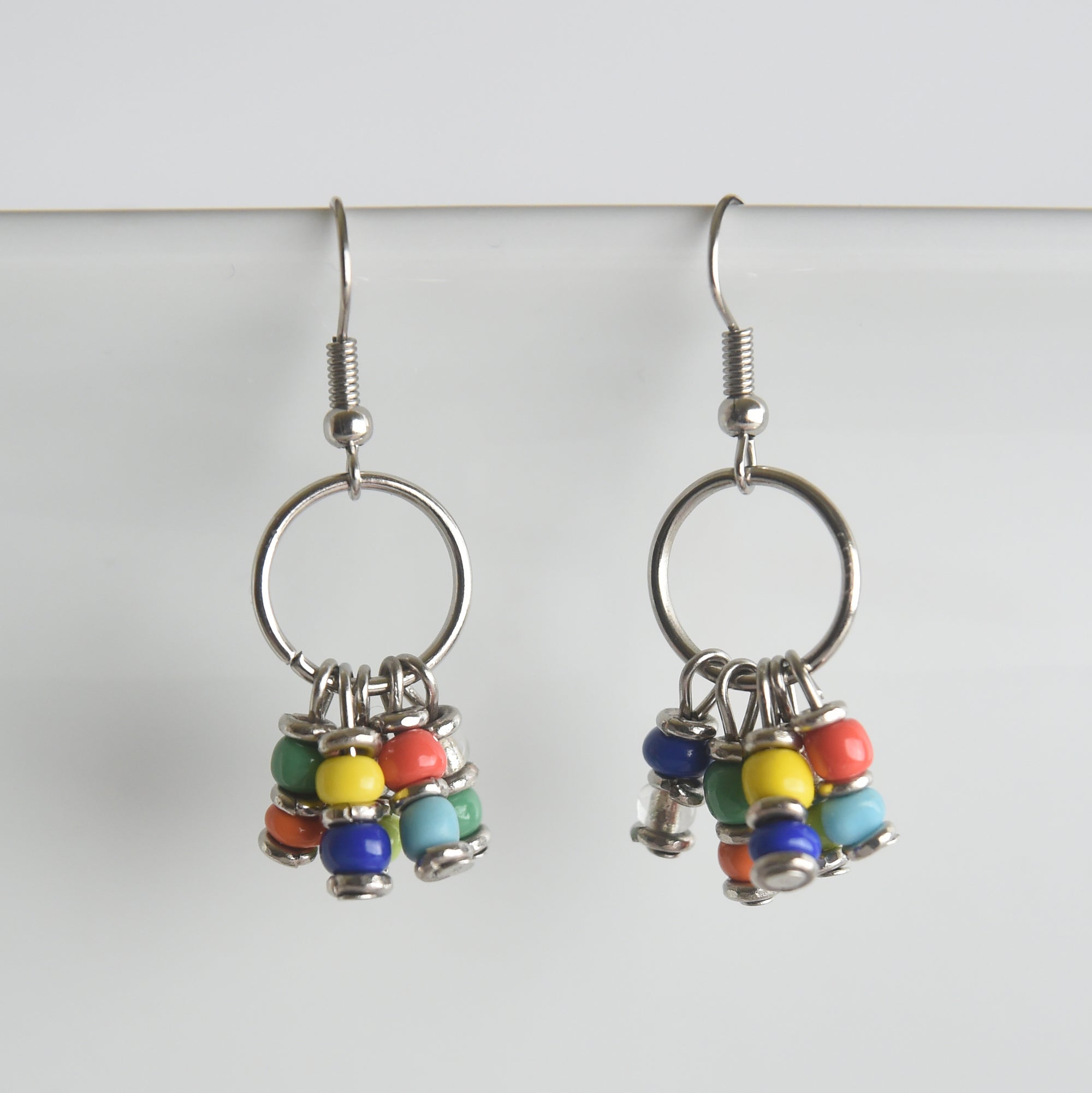 Rangi Kioo (Colored Glass) Earrings