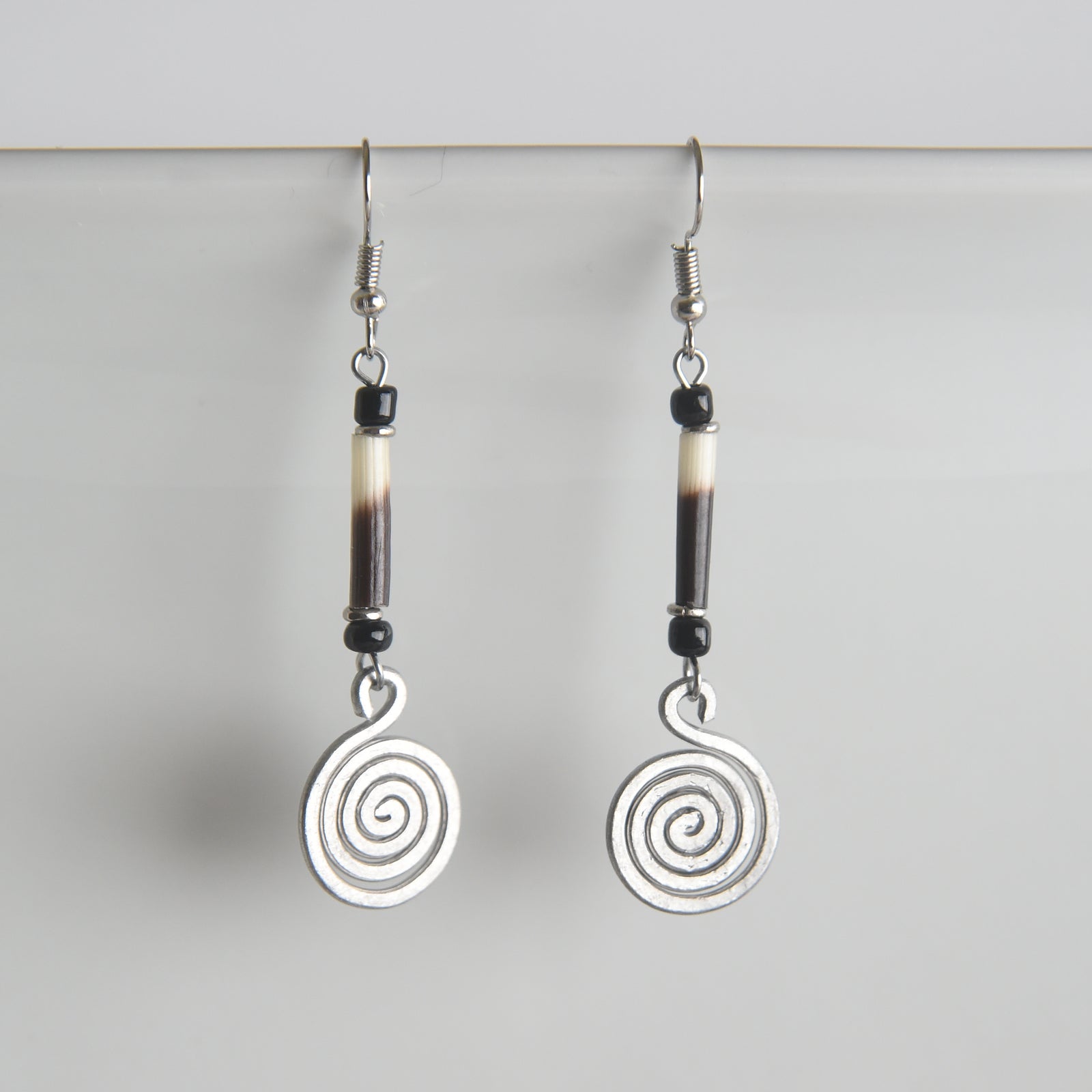 Hand-Stamped Aluminum Earrings