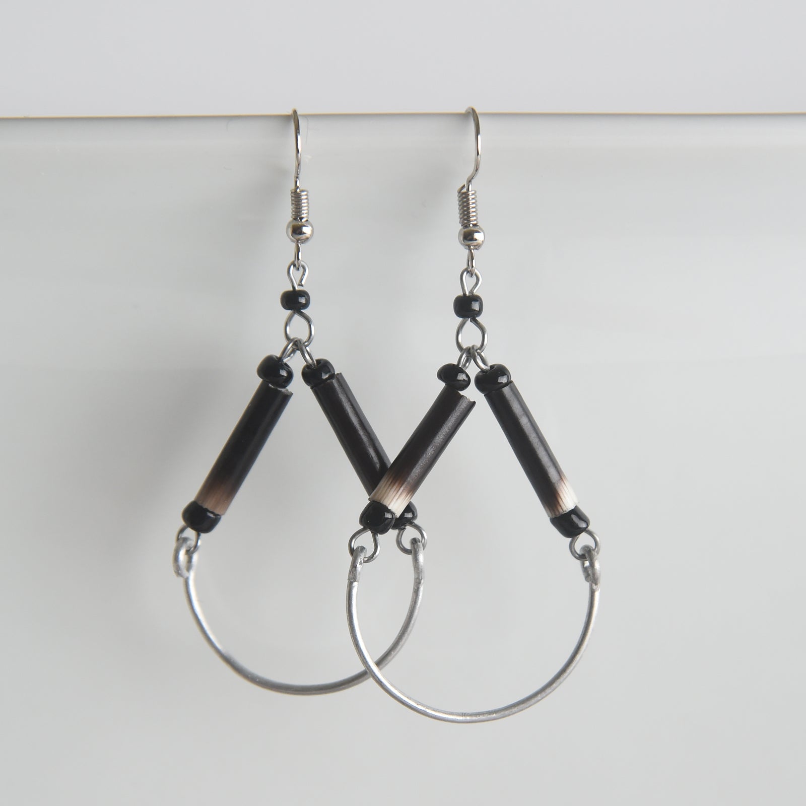 Hand-Stamped Aluminum Earrings