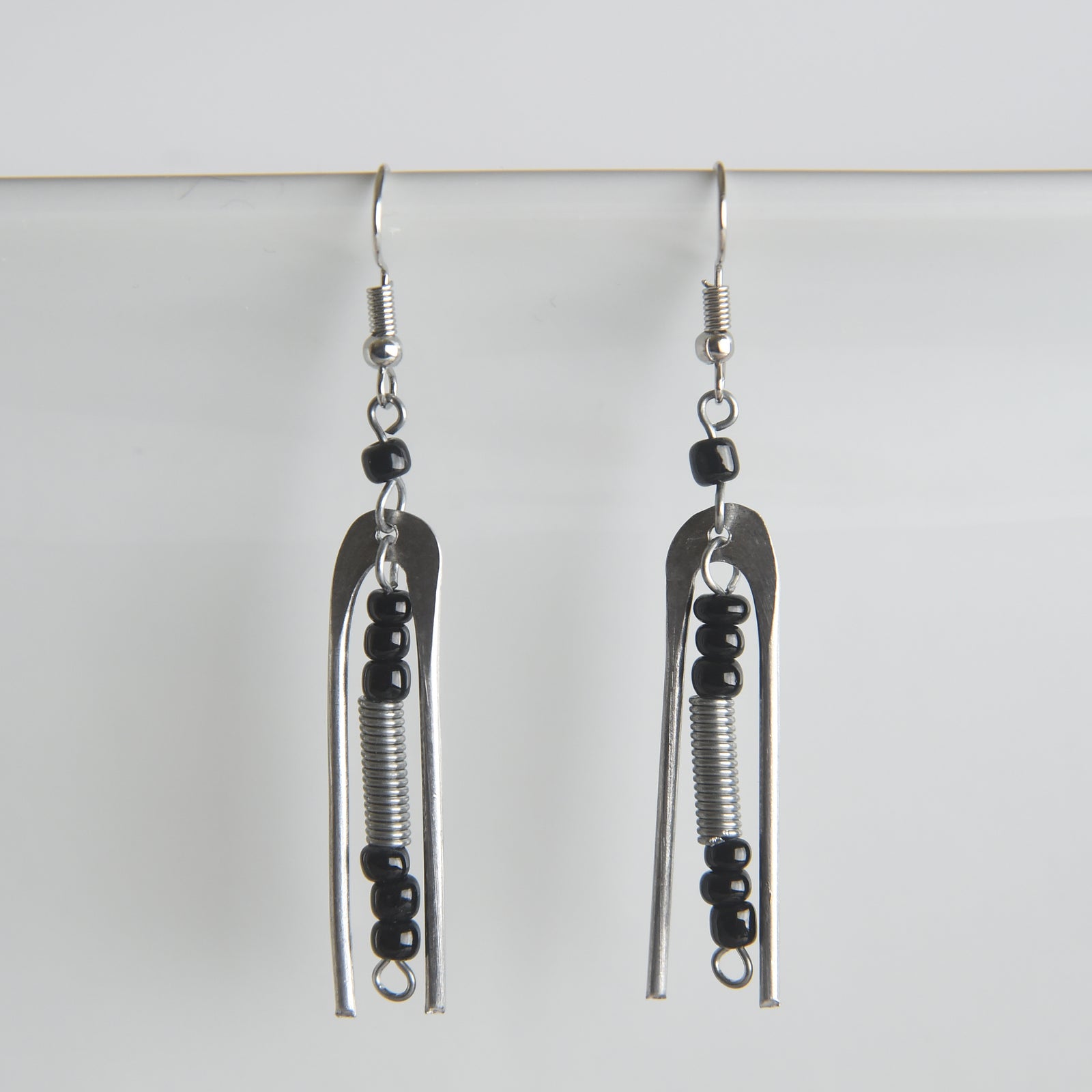 Hand-Stamped Aluminum Earrings