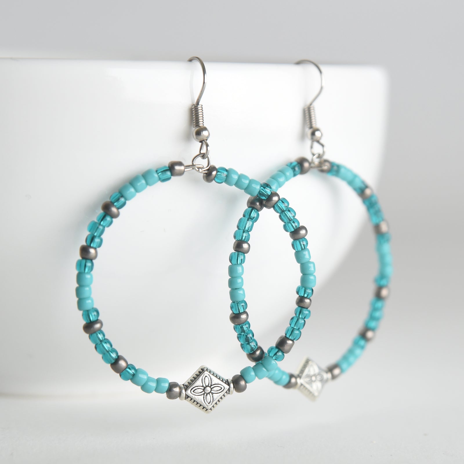 Njiwa (Dove) Hoop Earrings