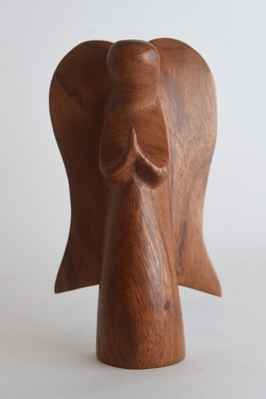 Hand-Carved Wood Angel