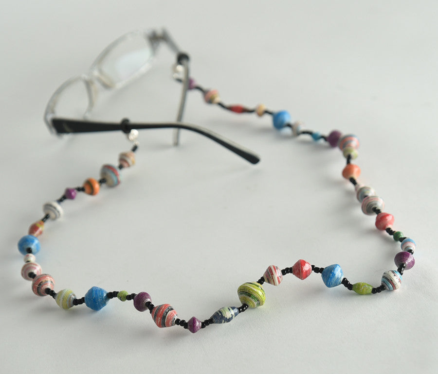 Recycled Paper Bead Eye Glass Holder - Project Have Hope