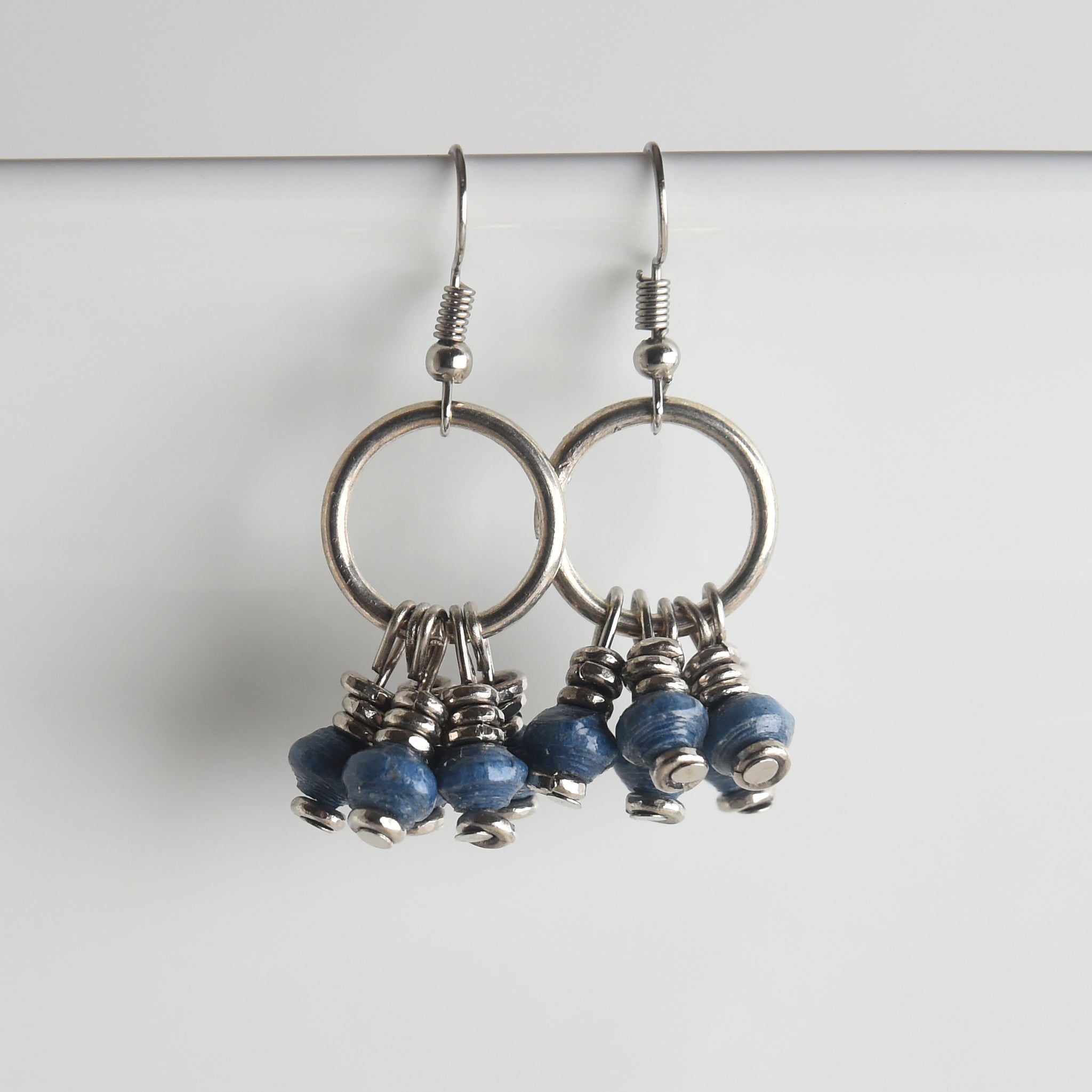 Gone Batty Stainless Steel Beaded Earrings - Ayame Designs